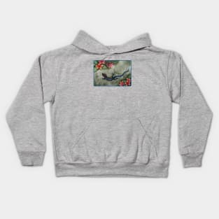 Blue Racer Skink Kids Hoodie